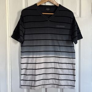 Men’s Cotton T Shirt Octave Denim Division Gray White Extra Large Short Sleeves